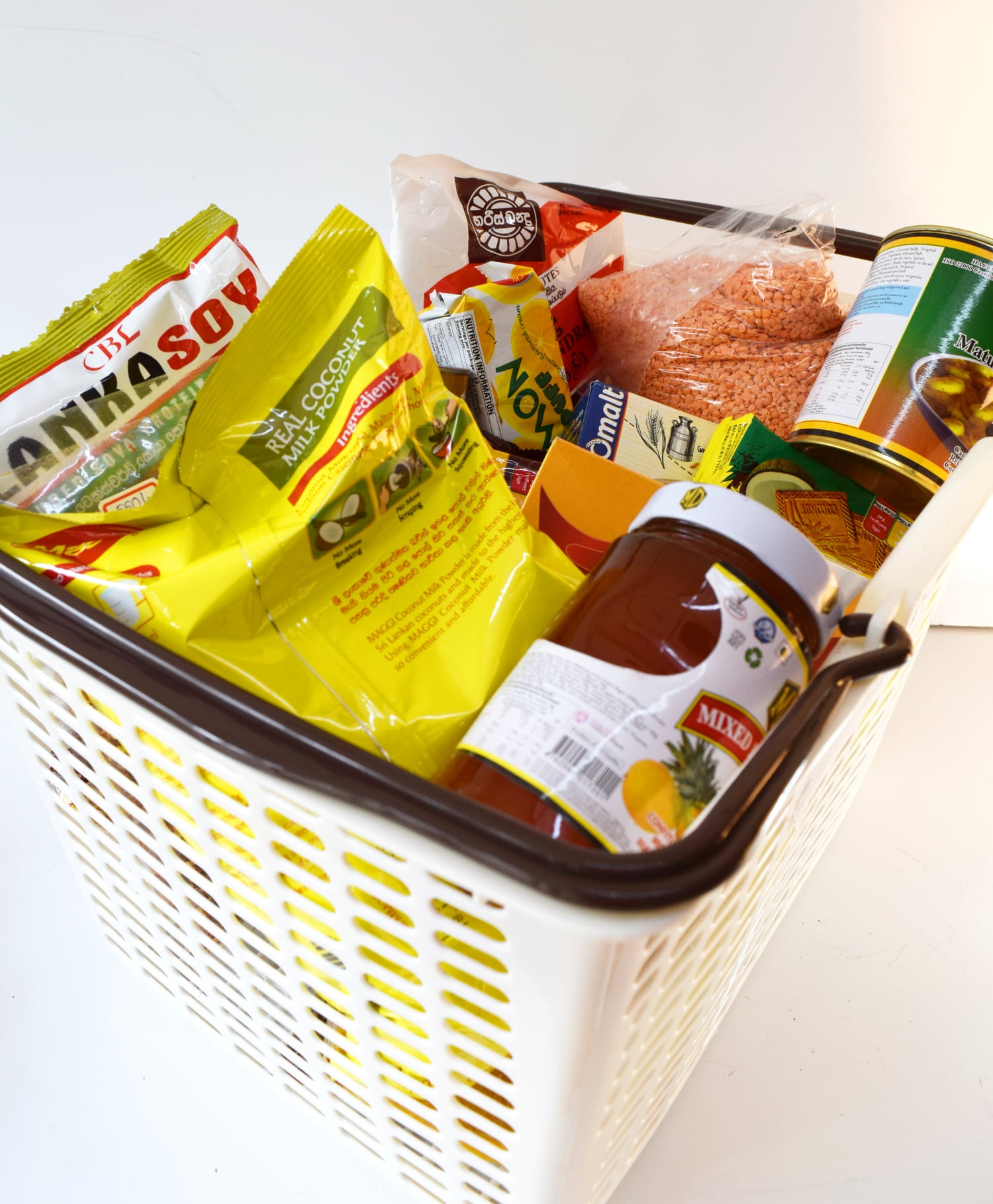Sri Lankan grocery basket